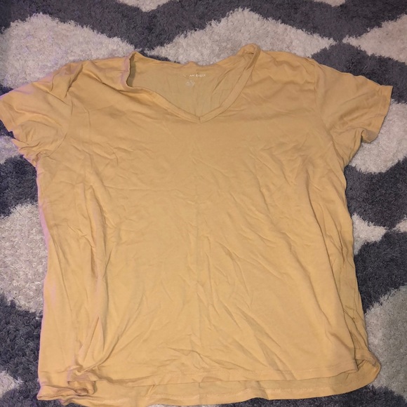 American Eagle Outfitters Tops - NWOT american eagle golden/yellow t-shirt